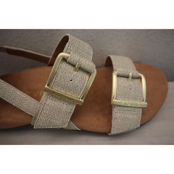 Vionic Women's Sz 7.5W Oatmeal/Beige Synthetic Reese Slingback Sandals - Picture 8 of 16